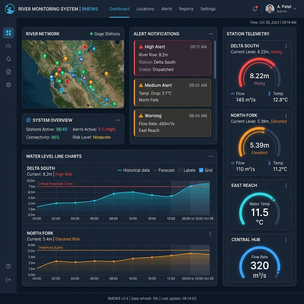 River Monitoring & Early Warning System