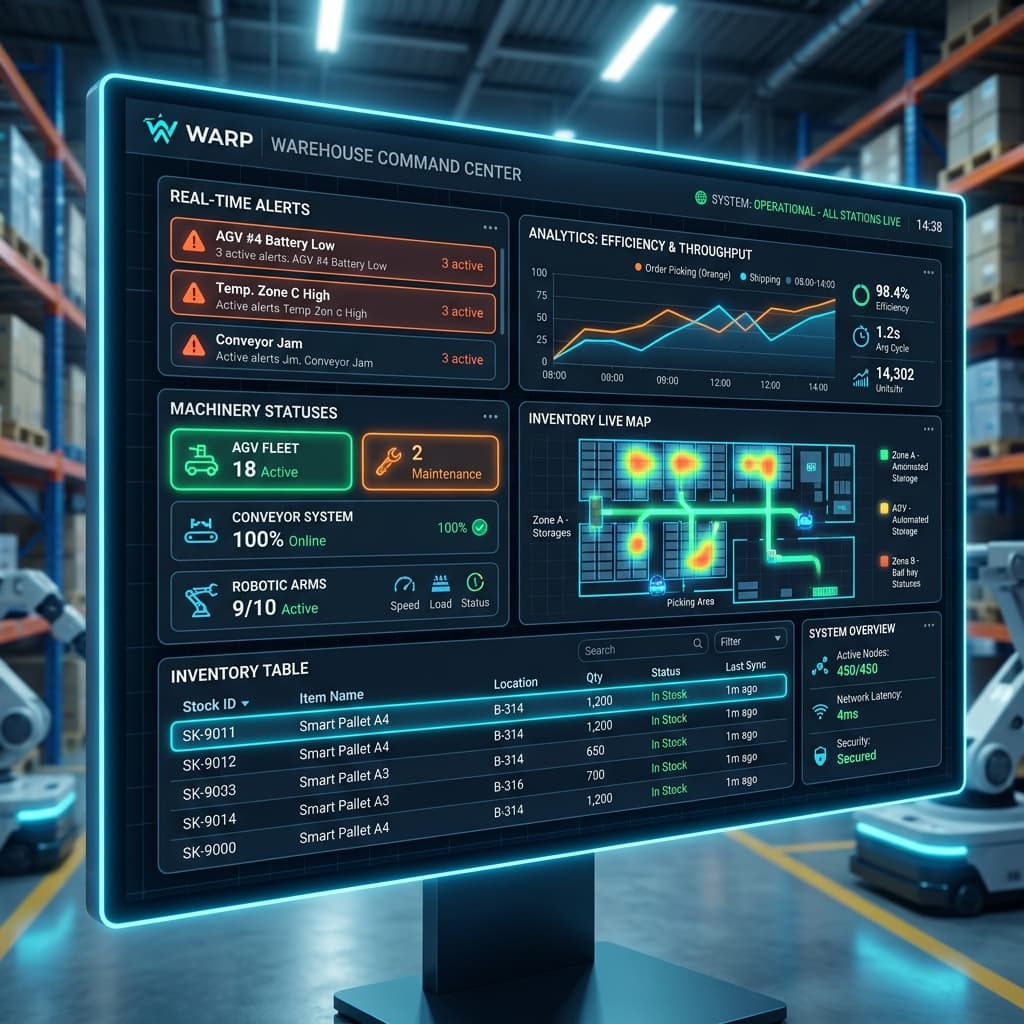 Smart Warehouse IoT Dashboard