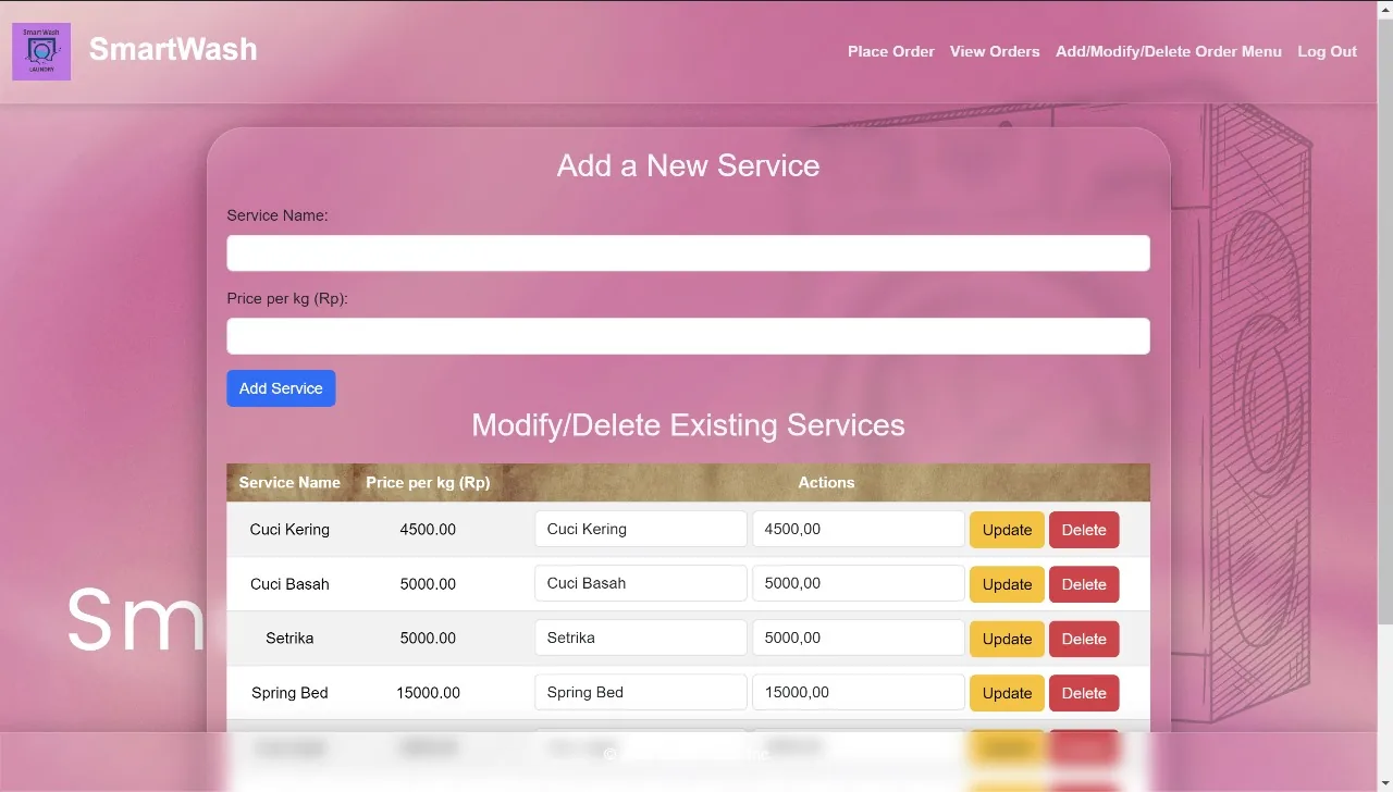 Laundry Management App